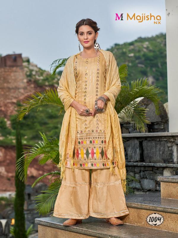 Majisha Nx Blossom 1 Exclusive Wear Kurti Sharara With Dupatta